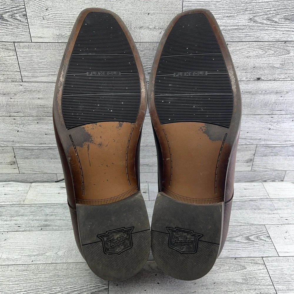 Florsheim Postino Plain‎ Toe Oxford Cognac Leather Dress Shoes Men 11 3E